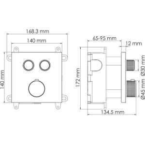Купить Термостатический смеситель Wasserkraft Wern 4248 Thermo С ВНУТРЕННЕЙ ЧАСТЬЮ, для душа, никель в Москве с доставкой Термостатический смеситель Wasserkraft Wern 4248 Thermo С ВНУТРЕННЕЙ ЧАСТЬЮ, для душа, никель