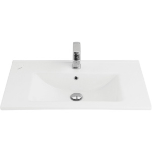 Тумба с раковиной Laparet Atlas 80 подвесная, белая матовая