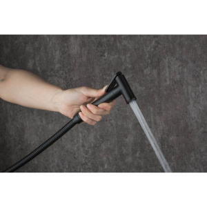 Гигиенический душ Frap F7505-6 со смесителем, С ВНУТРЕННЕЙ ЧАСТЬЮ, черный