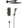 Душевой комплект Timo Tetra-Thermo SX-0179/03SM черный, С ВНУТРЕННЕЙ ЧАСТЬЮ