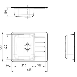 Купить Мойка кухонная Alveus Line 110 в Москве с доставкой Мойка кухонная Alveus Line 110