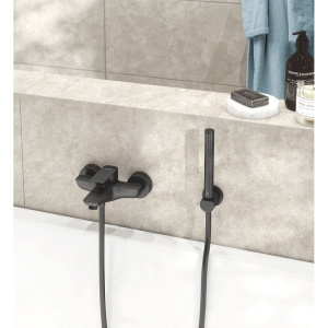Смеситель для ванны с душем Kludi Pure&Style 406813975 черный матовый