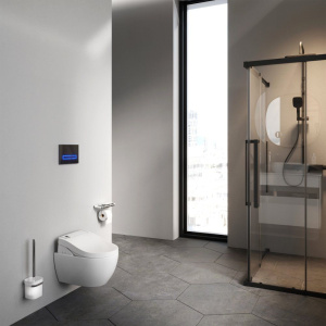 Купить Унитаз подвесной AM.PM Awe C111739SC с крышкой биде в Москве с доставкой Унитаз подвесной AM.PM Awe C111739SC с крышкой биде