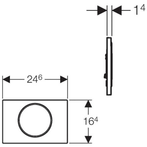 Кнопка смыва Geberit Sigma 10 115.758.14.5 черная