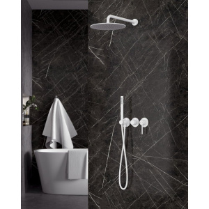 Купить Душевой комплект Timo Saona SX-2349/16SM С ВНУТРЕННЕЙ ЧАСТЬЮ, матовый белый в Москве с доставкой Душевой комплект Timo Saona SX-2349/16SM С ВНУТРЕННЕЙ ЧАСТЬЮ, матовый белый