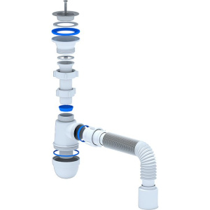 Купить Сифон для мойки АНИ пласт C0110 в Москве с доставкой Сифон для мойки АНИ пласт C0110