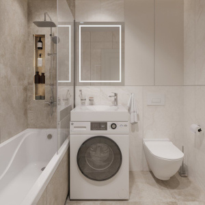 Раковина DIWO Сочи SRnS600 60, на стиральную машину, с кронштейнами