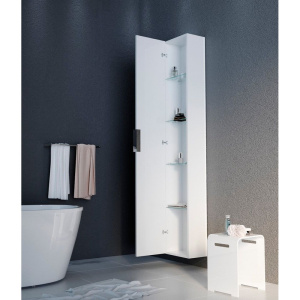 Купить Шкаф-пенал с зеркалом 1MarKa Lina 30П в Москве с доставкой Шкаф-пенал с зеркалом 1MarKa Lina 30П