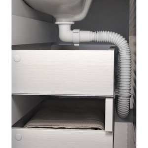 Тумба с раковиной Vigo Wing 60 белая матовая, 2 ящика