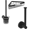 Набор Ideal Standard IOM I1001PR Держатель для запасных рулонов + Ершик + Полка, silk black