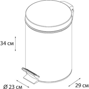 Купить Мусорное ведро Fixsen Hotel FX-31024 в Москве с доставкой Мусорное ведро Fixsen Hotel FX-31024