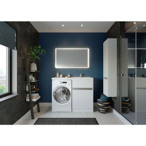 Купить Тумба с раковиной AQUATON Лондри 60 R под стиральную машину в Москве с доставкой Тумба с раковиной AQUATON Лондри 60 R под стиральную машину