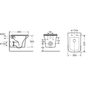 Купить Унитаз подвесной Ceruttispa Nivolet Aria 7779 безободковый, с микролифтом в Москве с доставкой Унитаз подвесной Ceruttispa Nivolet Aria 7779 безободковый, с микролифтом