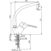 Смеситель для кухни Paini Dilos 76CR571KM