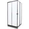 Душевой уголок Parly ZEQ911B 90x90, с поддоном, профиль черный, стекло прозрачное