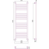 Полотенцесушитель водяной Сунержа Богема + 120x40, прямая