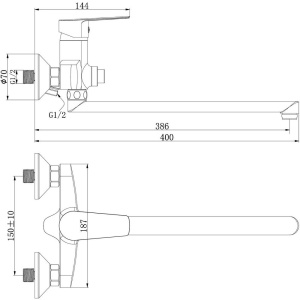 Универсальный смеситель Rossinka S S35-35