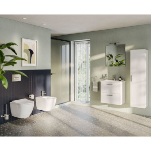 Унитаз подвесной VitrA Mia Round SmoothFlush безободковый, с микролифтом