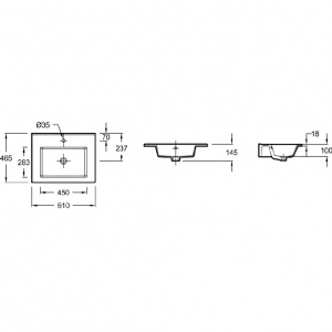 Раковина мебельная Jacob Delafon Ola 65 EXSA112-00 белая