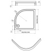 Душевой поддон Aquatek 80x80 DPA-0000007