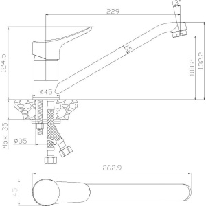 Смеситель для раковины Olive'S Arriba 09400AR