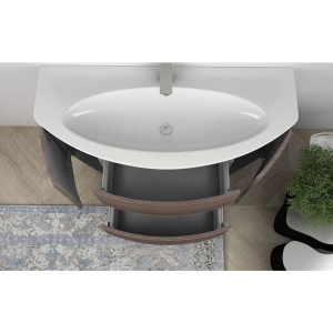 Мебель для ванной Cezares Eden 120 rovere scuro soft, раковина 50178