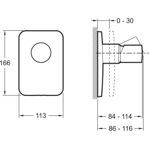 Смеситель для душа Jacob Delafon Toobi E98707-CP