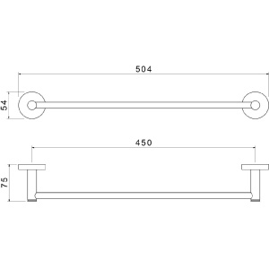 Полотенцедержатель Aquatek Европа AQ4120CR хром