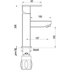 Смеситель для раковины Rav Slezak Loira LR528.5
