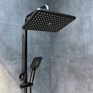 Купить Верхний душ BOND Cube B03-9988 черный матовый в Москве с доставкой Верхний душ BOND Cube B03-9988 черный матовый