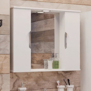 Купить Мебель для ванной Emmy Милли 80 белая глянцевая, 3 ящика в Москве с доставкой Мебель для ванной Emmy Милли 80 белая глянцевая, 3 ящика