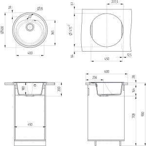 Мойка кухонная Ulgran U-101 -331 белая
