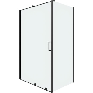 Душевой уголок Ceruttispa Premiata B 120-8 100x100, профиль черный