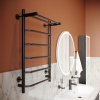 Полотенцесушитель электрический EWRIKA Сафо FT 80х50, с полкой, черный