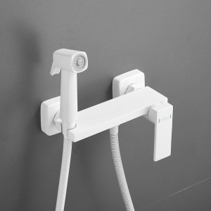 Гигиенический душ Haiba HB5517-8 со смесителем, белый