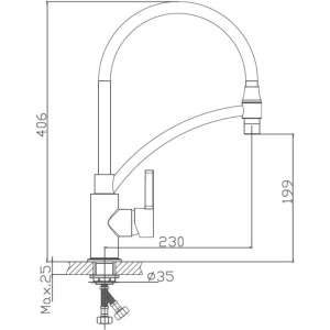 Смеситель для кухни Haiba HB72505-8 белый