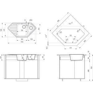 Купить Мойка кухонная Ulgran U-409 -307 терракот в Москве с доставкой Мойка кухонная Ulgran U-409 -307 терракот