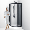Душевой уголок AM.PM Gem W90G-401-080BT 80x80, профиль черный