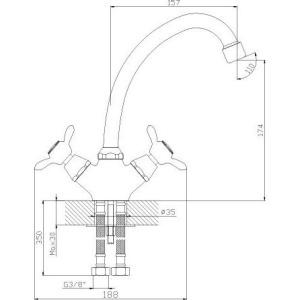 Купить Смеситель для кухни Rossinka Q Q02-71 в Москве с доставкой Смеситель для кухни Rossinka Q Q02-71