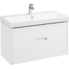 Тумба с раковиной AQUATON Оливия 90 белая матовая
