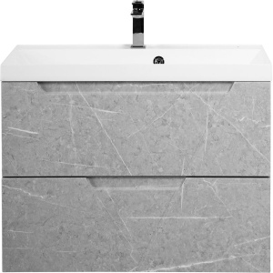 Тумба с раковиной BelBagno Vittoria 80 подвесная, toros bianco, белая глянцевая раковина