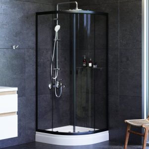 Душевой уголок AM.PM X-Joy Twin Slide W88G-205-080BT64 80x80, профиль черный