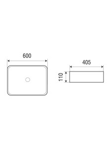 Раковина накладная матовая черная 600х405х110 WeltWasser ELBACH 2174 MB (10000004508)