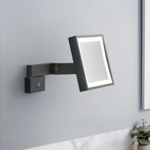 Купить Косметическое зеркало Timo Selene 14076/03 с подсветкой, телескопическое, поворотное, черное в Москве с доставкой Косметическое зеркало Timo Selene 14076/03 с подсветкой, телескопическое, поворотное, черное