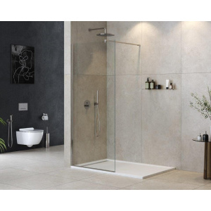 Душевая перегородка Cezares Liberta -L-1-100-120-C-Cr профиль хром, стекло прозрачное