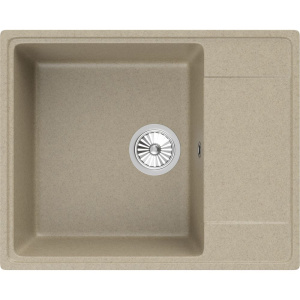 Комплект Мойка кухонная Domaci Солерно DP 605-03 десерт + Смеситель UQ-019-03 десерт