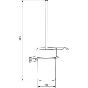Ершик IDDIS Noa NOABLG0i47 черный матовый