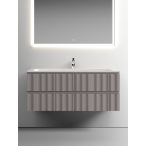 Купить Тумба с раковиной Sancos Snob T 120 см, doha soft, раковина CN7017 в Москве с доставкой Тумба с раковиной Sancos Snob T 120 см, doha soft, раковина CN7017