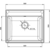 Мойка кухонная GranFest Vertex GF-V-580 иней