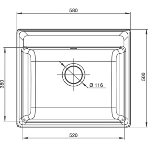 Купить Мойка кухонная GranFest Vertex GF-V-580 иней в Москве с доставкой Мойка кухонная GranFest Vertex GF-V-580 иней
